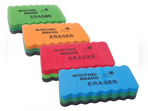 Childrens Toyshop  Toys : (Price / Dozen) WhiteBoard Eraser, Felt, 4.25"x2"x0.75", Assorted Colors
