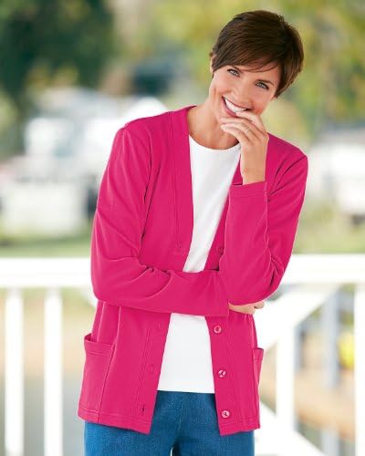 UltraSofts by National UltraSofts Button-Front Knit Cardigan