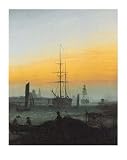 Caspar David Friedrich - Der Greifswalder Hafen Poster Kunstdruck (40 x 30cm)