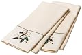 Lenox Ribbon Holly 2-Piece Kitchen Towel Set, Ivory