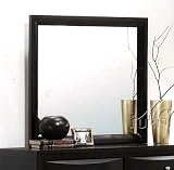 Bedroom Wall Mirror Black Finish