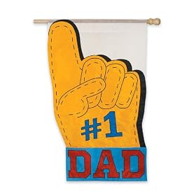 Evergreen #1 Dad Foam Finger Regular Sized Flag 28" X 44"