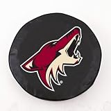 NHL Phoenix Coyotes Tire Cover Color: Black, Size: E