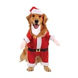 Kris Kringle Holiday Santa Dog Costume - Size Medium