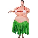 Hula Girl Inflatable Costume Adult