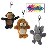 Grafix Plush Animal Keyring Assorted