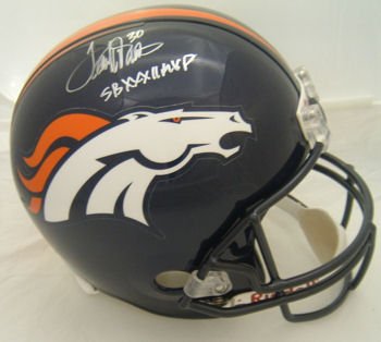 Terrell Davis Autographed Denver Broncos Full Size Replica Helmet