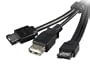 StarTech 3-Feet Power eSATA Male to eSATA Male and USB A Female Cable (ESATAUSBBO3)