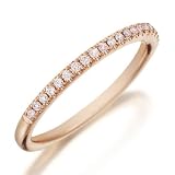 Natural Light Pink Pave Diamond Band .15ct (Sz 6.5 is avail)
