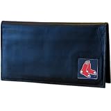 MLB Genuine Leather Checkbook Cover - Boston Red Sox