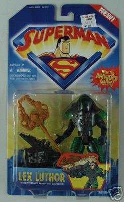 Superman Lex Luthor with Kryptonite Armor and Launcher Action Figure