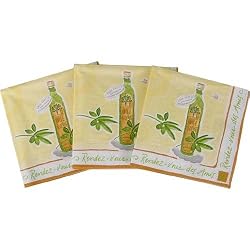 Food and Wine theme Cocktail napkins: cocktail, Pack of 20