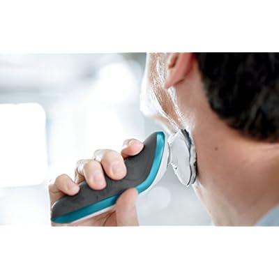 Philips S7320/12 Aqua Touch Wet and Dry Electric Shaver with Aqua Tec Wet and Dry (Blue/White)
