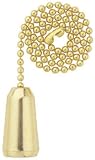 Ceiling Fan Pull Chain with Brass Teardrop, 12 