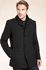 Autograph Double Collar Jacket with Wool