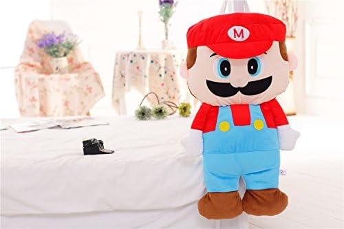 Super Cute Cartoon Mario Car Home Office Plush Pillow Plush Cushion (red)