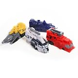 DX Transformer Trading Figure - Fire One, Copter Two, Digger Three & Submarine Four
