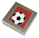 Red Soccer Vitamin Case Large