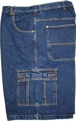 Full Cut Cargo Shorts #470 Available in Black or Blue