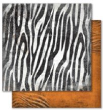 Zebra 12X12 Zoology Collection Paper (Bo Bunny) 