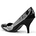 Qupid Women's Office Lady Party Clubbing Patent Leather Stilettos High Heel Pointy Pumps Fashion Shoes