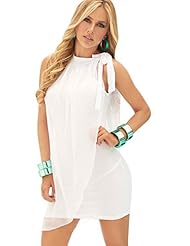 Sexy Viscose Sheer Fitted Sleeveless  Dress