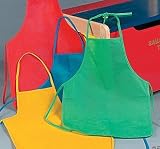 Child's Fabric Craft or Cooking Aprons - Set of 12 - economy aprons