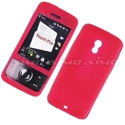 HTC Touch Pro CDMA Sprint Silicone Protector Soft Case Rubber Cover Hot Pink 05