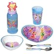 Disney Fairies Mealtime Tableware - 6 pcs Kids Dinnerware Set inspired by Tinker Bell