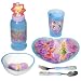 Disney Fairies Mealtime Tableware - 6 pcs Kids Dinnerware Set inspired by Tinker Bell