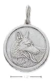 Sterling Silver German Shepherd Id Charm