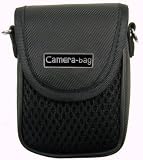 LUPO Digital Camera Case Bag (for Canon, Fuji, Sony, Panasonic, Samsung, Nikon, Pentax, Lumix, Kodak, Olympus & all other Compact Digital Cameras - Internal Size: 100 x 65 x 35mm) BLACK