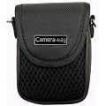 LUPO Digital Camera Case Bag (for Canon, Fuji, Sony, Panasonic, Samsung, Nikon, Pentax, Lumix, Kodak, Olympus & all other Compact Digital Cameras - Internal Size: 100 x 65 x 35mm) BLACK