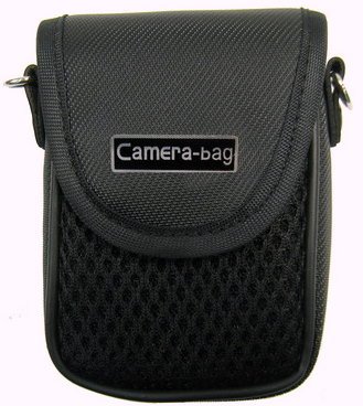 LUPO Digital Camera Case Bag (for Canon, Fuji, Sony, Panasonic, Samsung, Nikon, Pentax, Lumix, Kodak, Olympus & all other Compact Digital Cameras - Internal Size: 100 x 65 x 35mm) BLACK