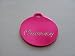 Pet ID Tag/Deluxe  Small Pink Circle
