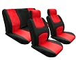 Univerisal Full Set Car Seat Cover Flat Cloth Red/black 112 (Long Lead Time, Expected to Ship on and After April 13)