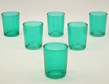 41stA9FUP6L. SL160  Turquoise Glass Votive Candle Holders