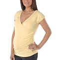Liz Lange&reg; Faux Wrap Top - Sun Yellow