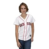 MLB Women's Boston Red Sox Adrian Gonzalez White Home Short Sleeve 5 Button Synthetic Replica Baseball Jersey Spring 2012 (White, Medium)