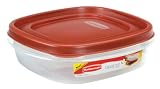 Rubbermaid 7J65 Easy Find Lid Square 3-Cup Food Storage Container