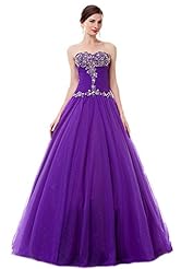 A-line Strapless Sequined Cocktail Floor Length Organza/Satin Evening Dress/Homecoming Dress/Prom Dress 