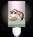 Cat and Fishbowl Decorative Night Light Image