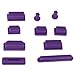 HDE 10pc Anti-Dust Silicone Rubber Port Plugs for MacBook Pro Retina (Purple)