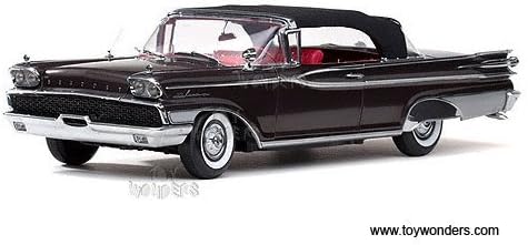 5166 Sun Star Platinum - Mercury Park Lane Closed Convertible (1959, 1:18, Charcoal Metallic) 5166 Diecast Car Model Auto Vehicle Automobile Metal Iron Toy by carolirala