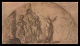 Ventura Salimbeni (St. Catherine of Siena Pope Gregory XI leads. Rome) Black Wood-Mounted Art Poster Print - 13