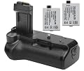 Opteka Battery Pack Grip / Vertical Shutter Release for Canon EOS Digital Rebel XS, XSi and T1i with 2 LP-E5 Batteries (3600 mAh Total)