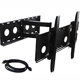 Full Motion LCD Plasma TV Wall Mount Articulating Wall Arm Bracket with 7 ft HDMI cable 1VN