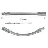 柔軟な延長バー 1/4 "ドライブ 6.3 ミリメートル ソケット ツール ラチェット柔軟な バー ソケット延長フレックス ラチェット自動ツール長さ 150 ミリメートル