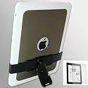 New luxury white & grey Apple iPad hard case + 360&deg; rotatable  stand + screen protector