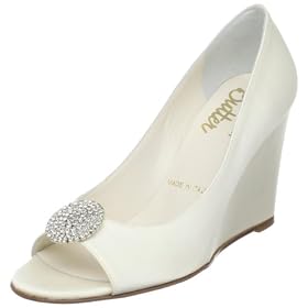 bridal shoes charlotte nc Butter Womens Calmer-B Wedge Pump
